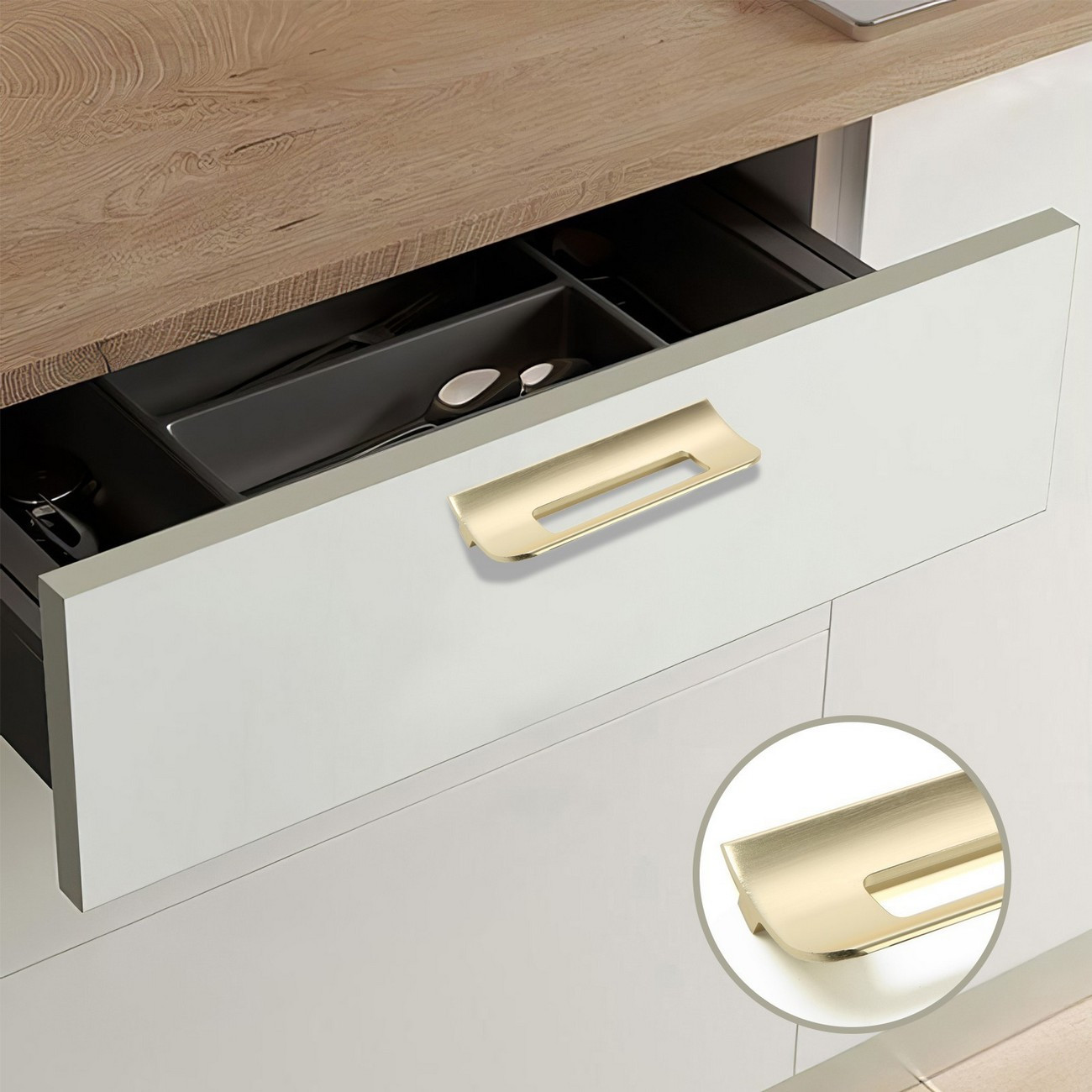 Ручка для мебели CAPPIO RS1402 9867133 (сатиновое золото) — фото 2