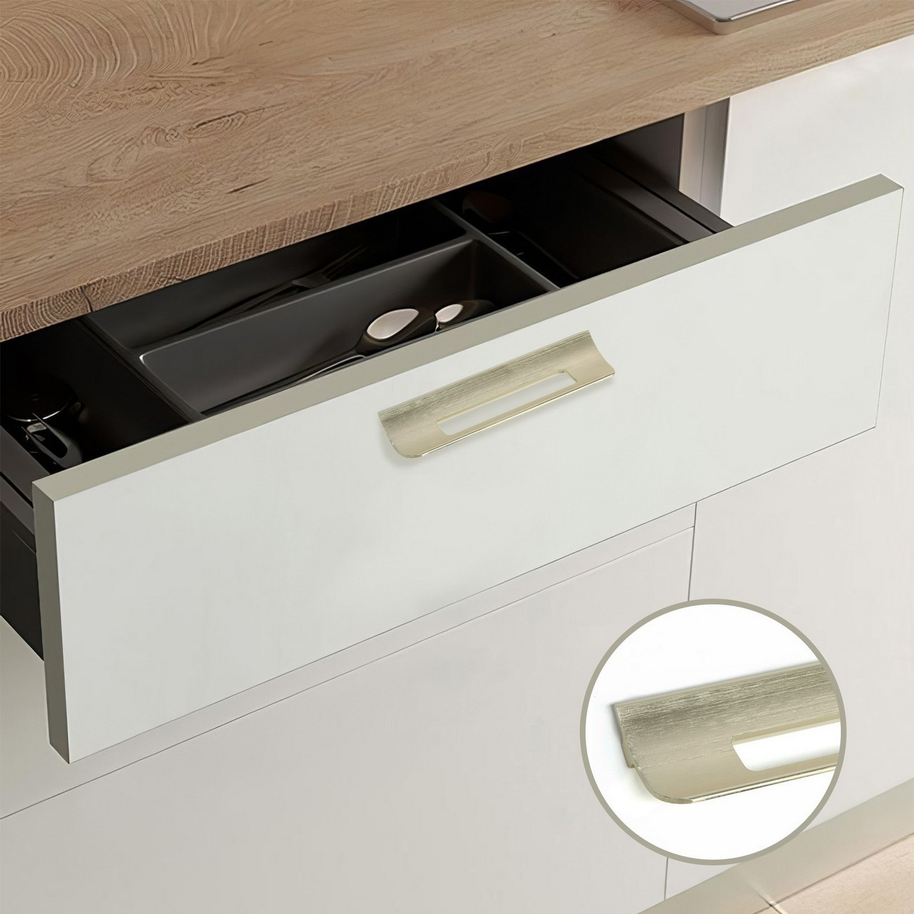 Ручка для мебели CAPPIO RS1402 9867136 (сатиновое золото) — фото 2