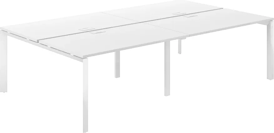 Комплект письменных столов Norden 280х143.8х75 / PR.255.WH.P59.WH (белый)