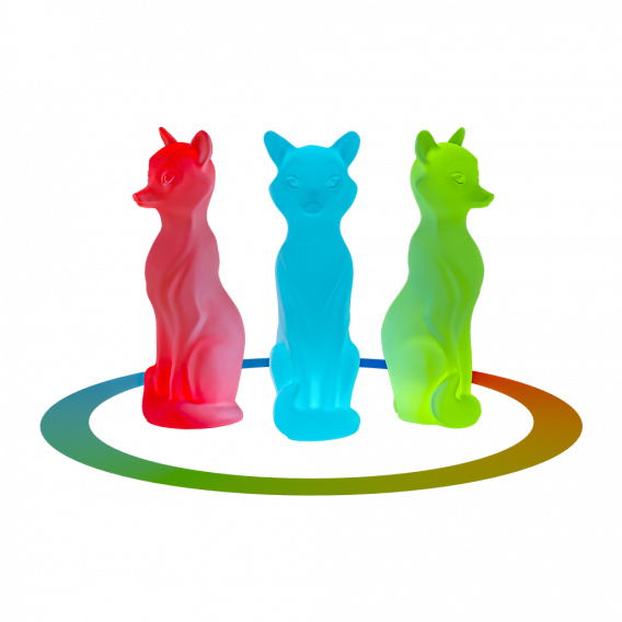 Садовая фигура-светильник БЕРКАНО Fox / 210_097_03_105 (Snow White RGB) — фото 2