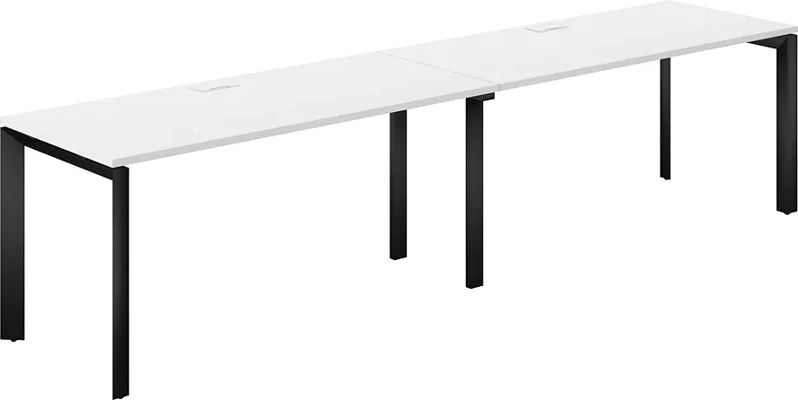 Комплект письменных столов Norden 320х70х75 / PR.228.WH.P59.BL (черный/белый)