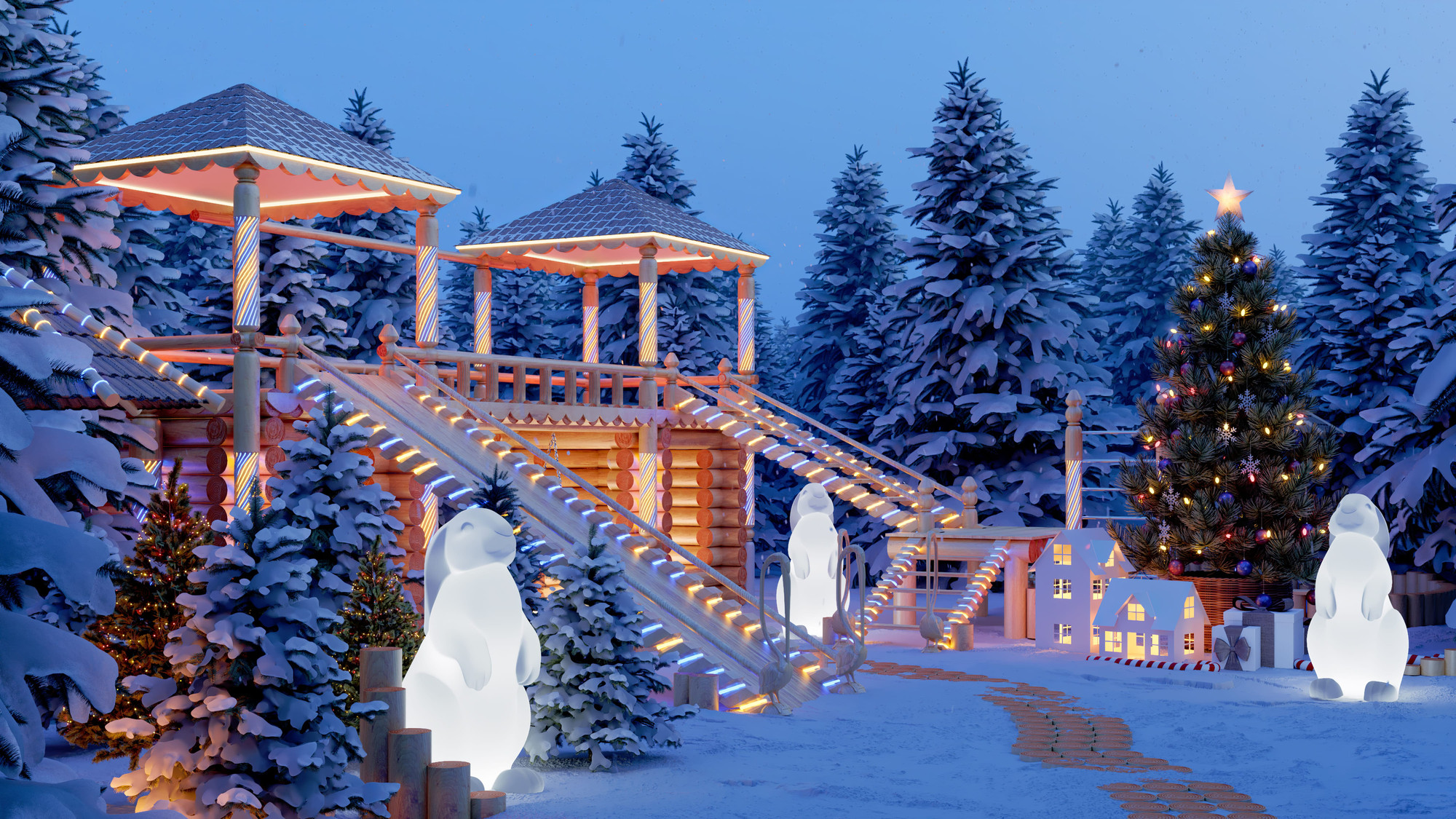 Садовая фигура-светильник БЕРКАНО Roger S / 270_015_03_106 (Snow White Light) — фото 3