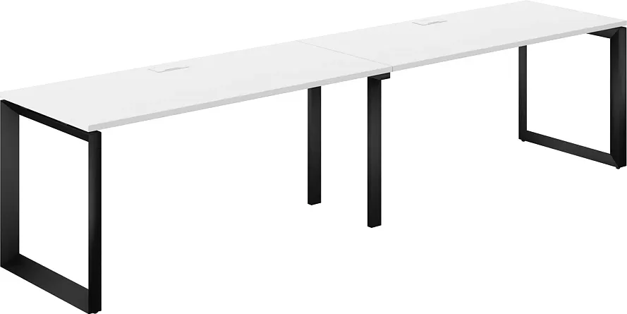 Комплект письменных столов Norden 320х70х75 / PR.228.WH.O59.BL (черный/белый)
