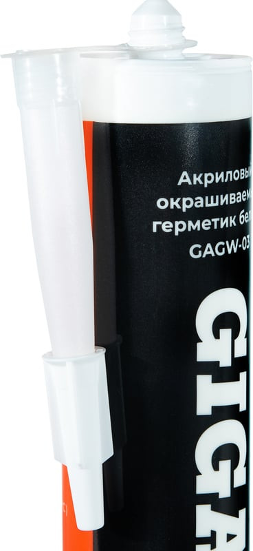 Герметик акриловый Gigant GAGW-03 (0.28л, белый) — фото 3