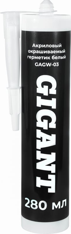 Герметик акриловый Gigant GAGW-03 (0.28л, белый)