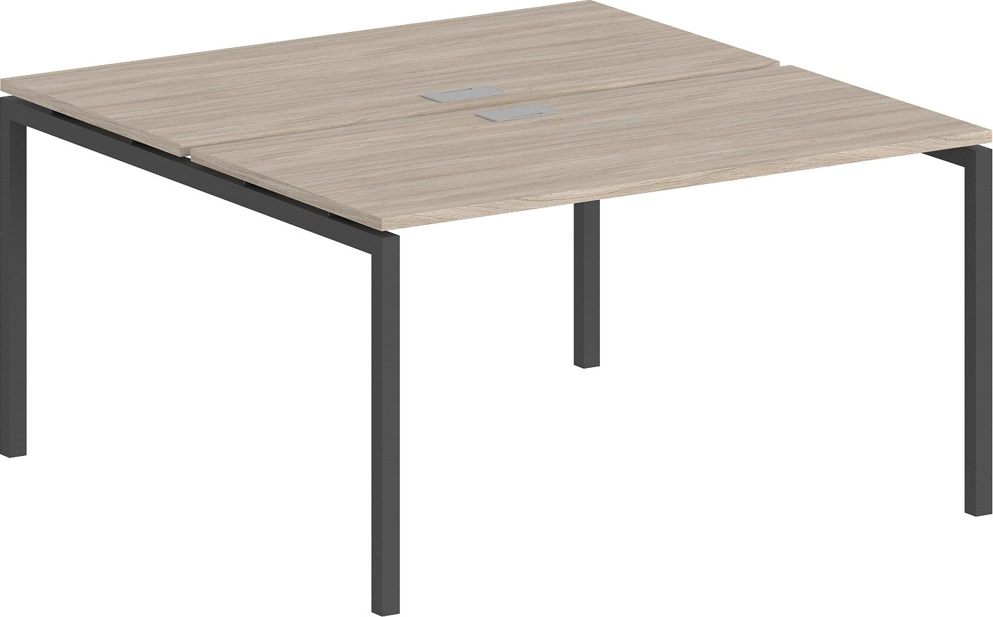 Комплект письменных столов Norden 120х163.8х75 / SG.247.OL.44.AN (антрацит/дуб светлый)