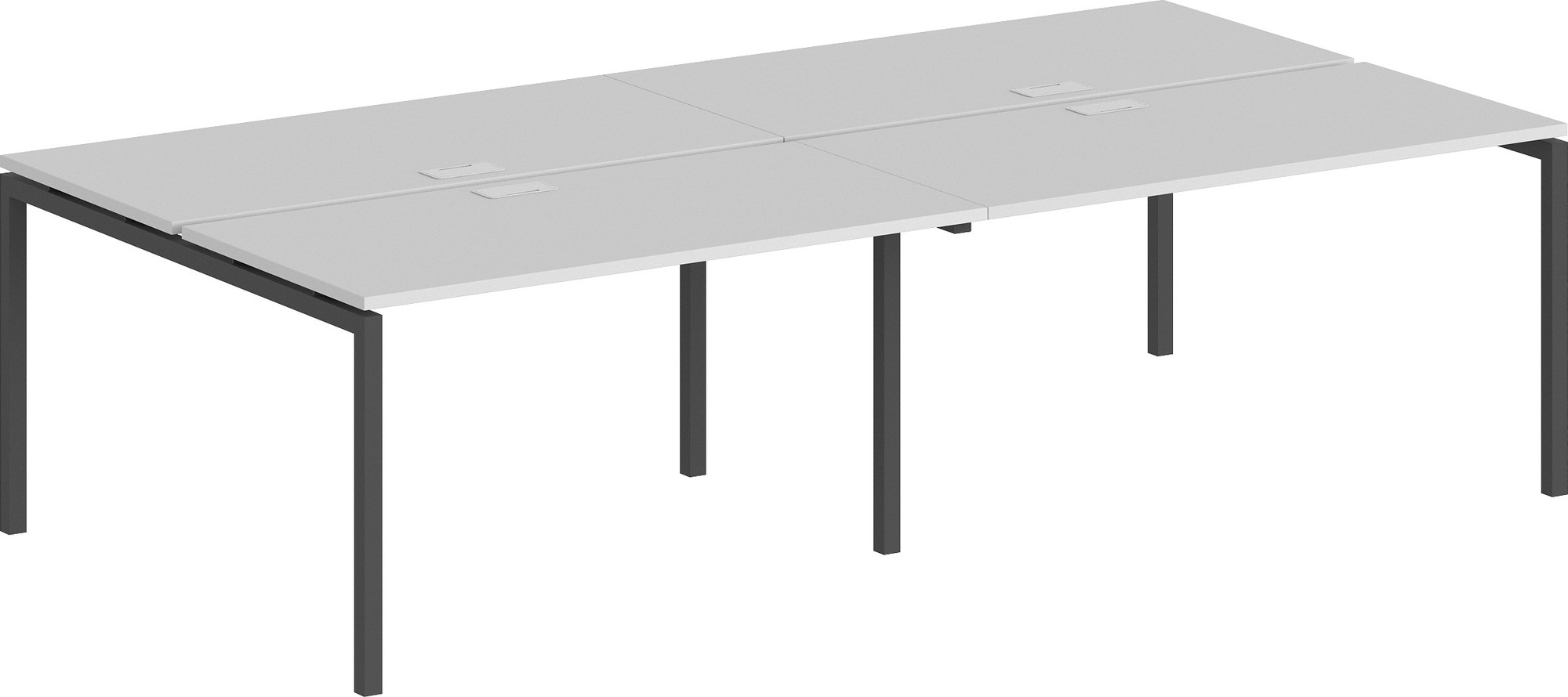 Комплект письменных столов Norden 240х163.8х75 / SG.257.WH.44.AN (антрацит/белый)