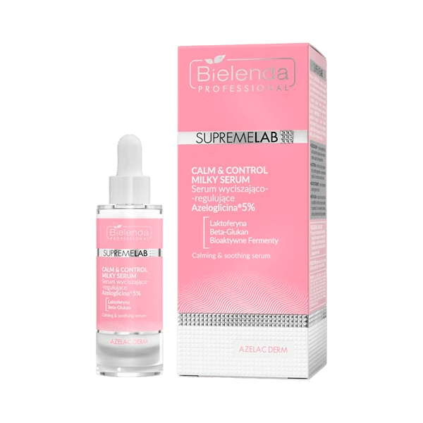 Сыворотка для лица Bielenda Professional Supremelab Azelac Derm Calm&Control Молочная (30мл)