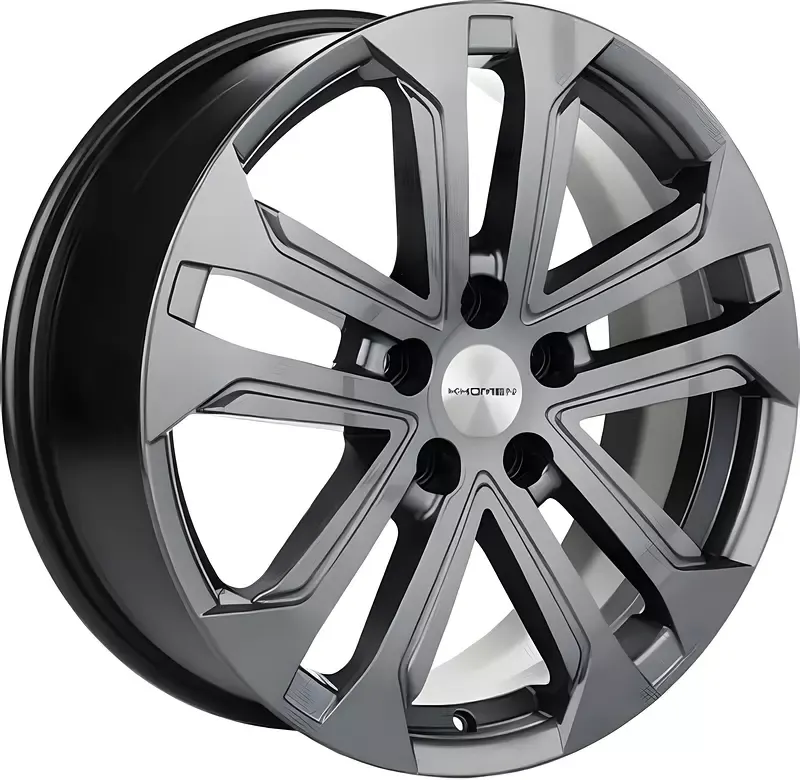 Литой диск Khomen KHW1803 Chery Tiggo 3/Pro 18x7" 5x108мм DIA 60.1мм ET 45мм (Gray)