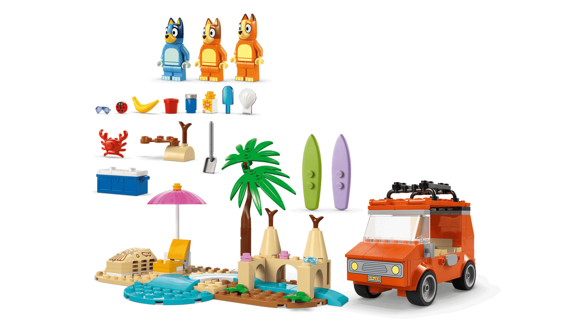 Конструктор Lego Duplo Пляжная прогулка в Bluey 11202 — фото 4
