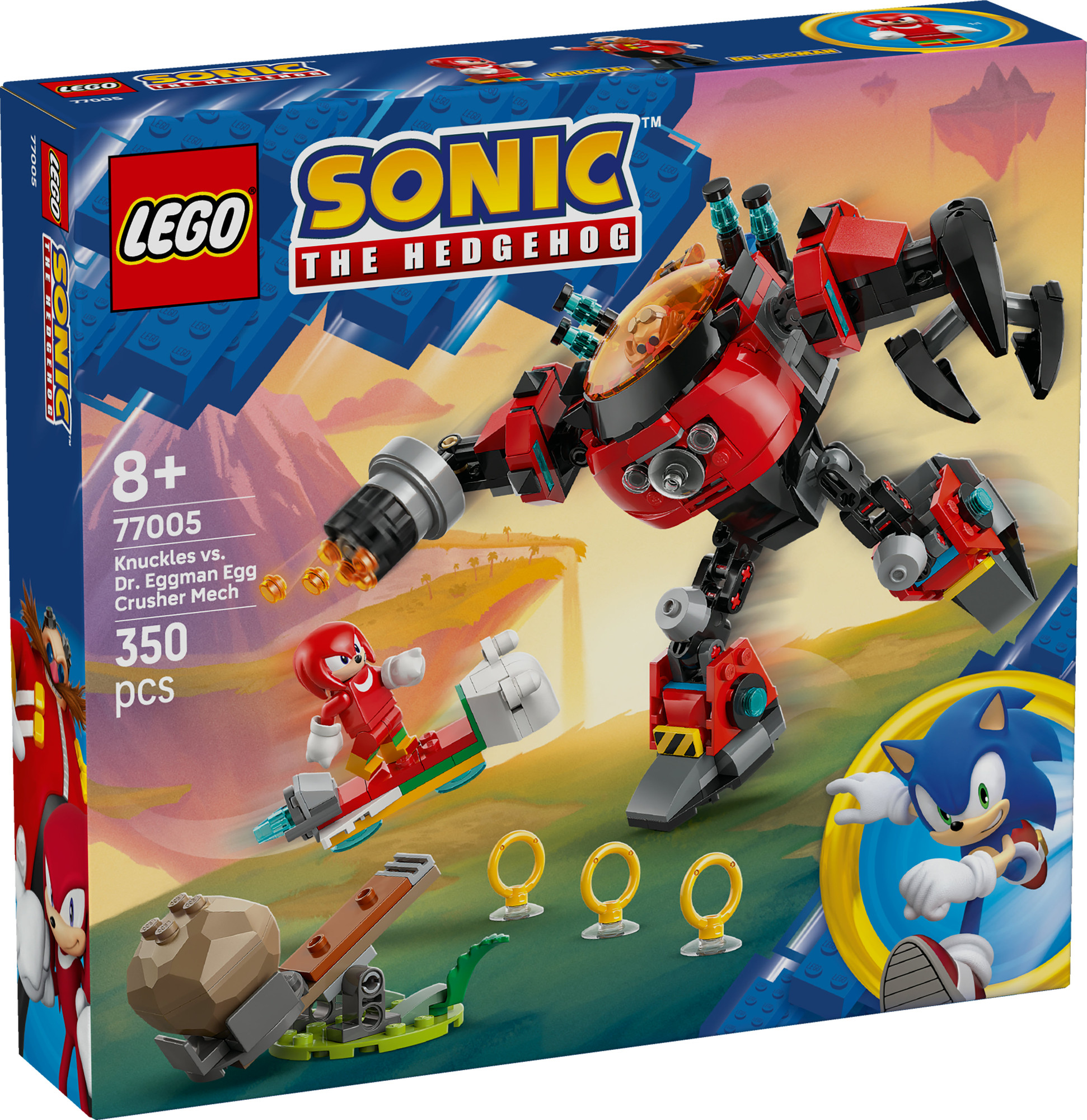 Конструктор Lego Sonic Наклз против меха-яйцедробилки Докто 77005