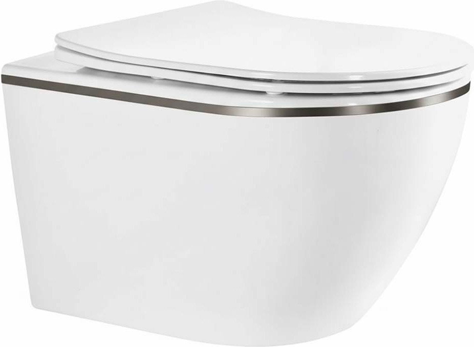 Унитаз подвесной Roxen Antares Tornado Long 530205-01GM-L