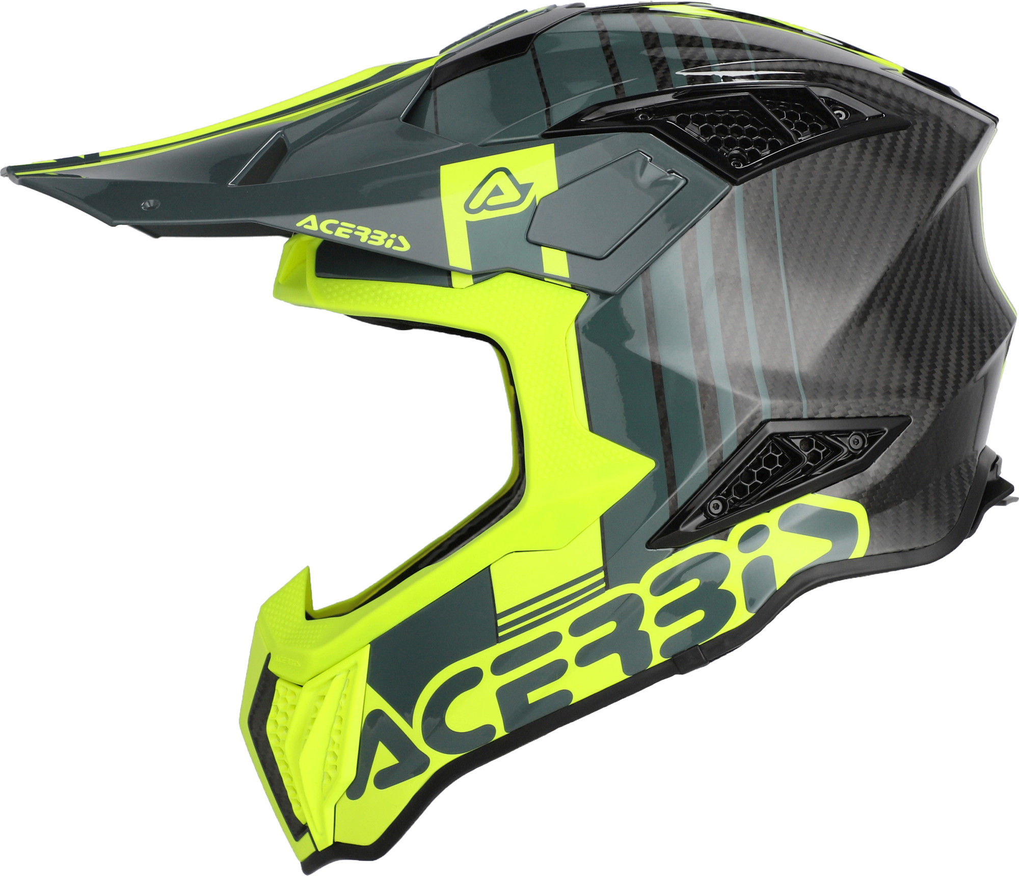 Мотошлем Acerbis Airstrike-C 0026832.457.064 (M, черный/флуоресцентный желтый) — фото 3