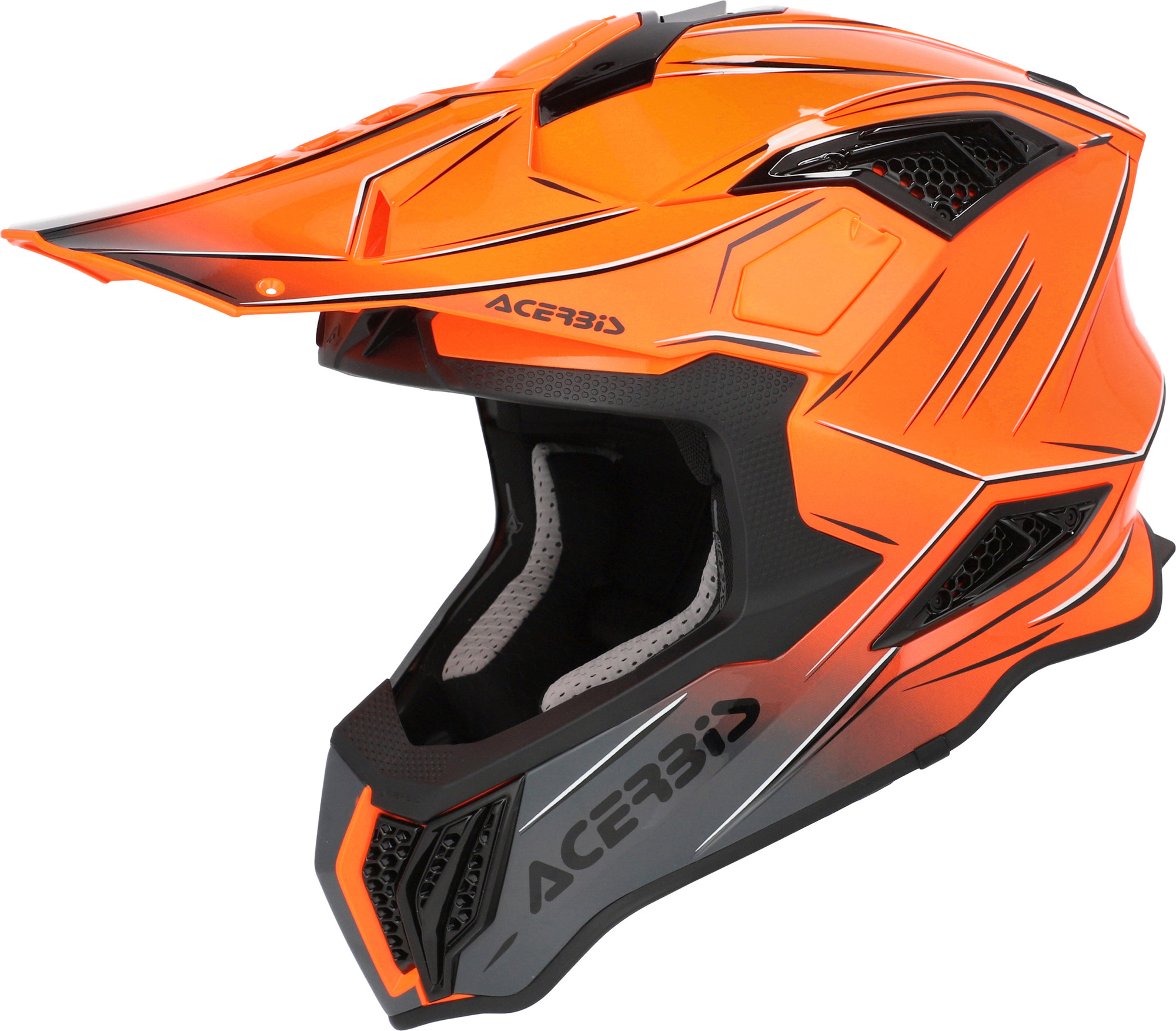 Мотошлем Acerbis Airstrike-X 0026905.207.064 (M, оранжевый/серый)