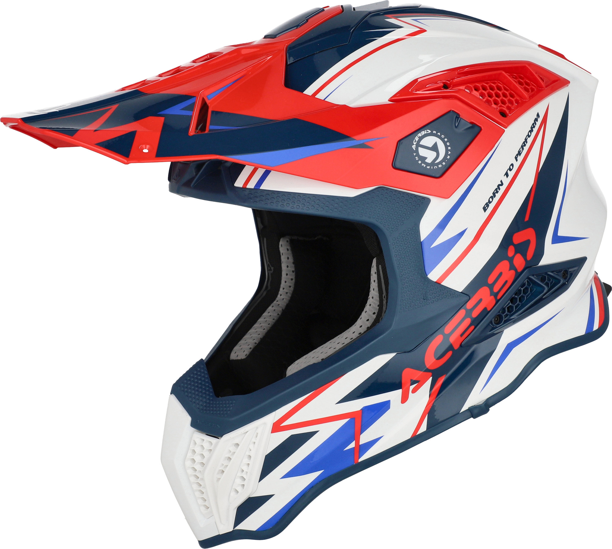 Мотошлем Acerbis Airstrike-X 0026905.034.066 (L, белый/синий/красный)