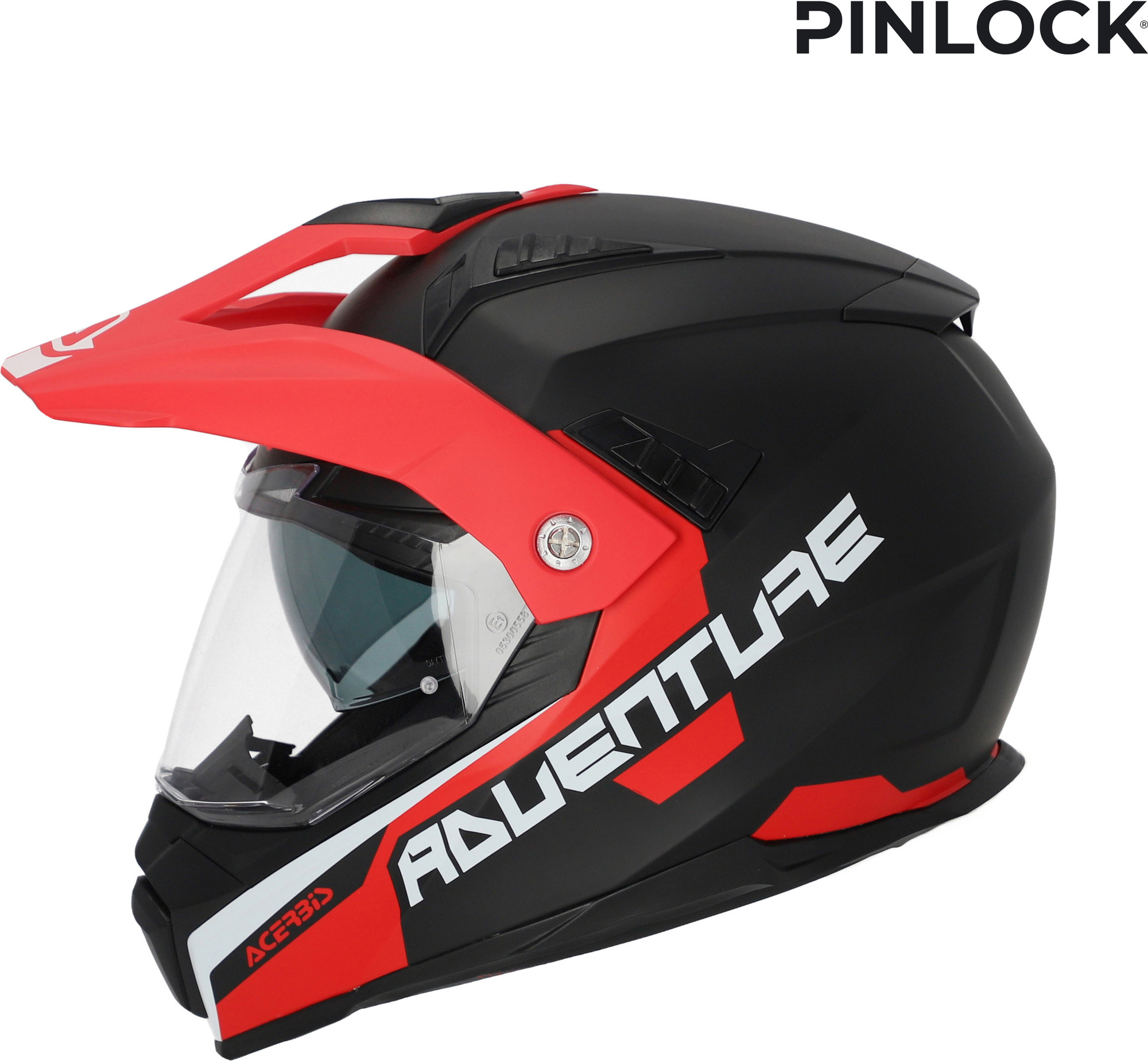 Мотошлем Acerbis Flip FS-606 22-06 / 0025107.295.061 (XS, серый/красный) — фото 5