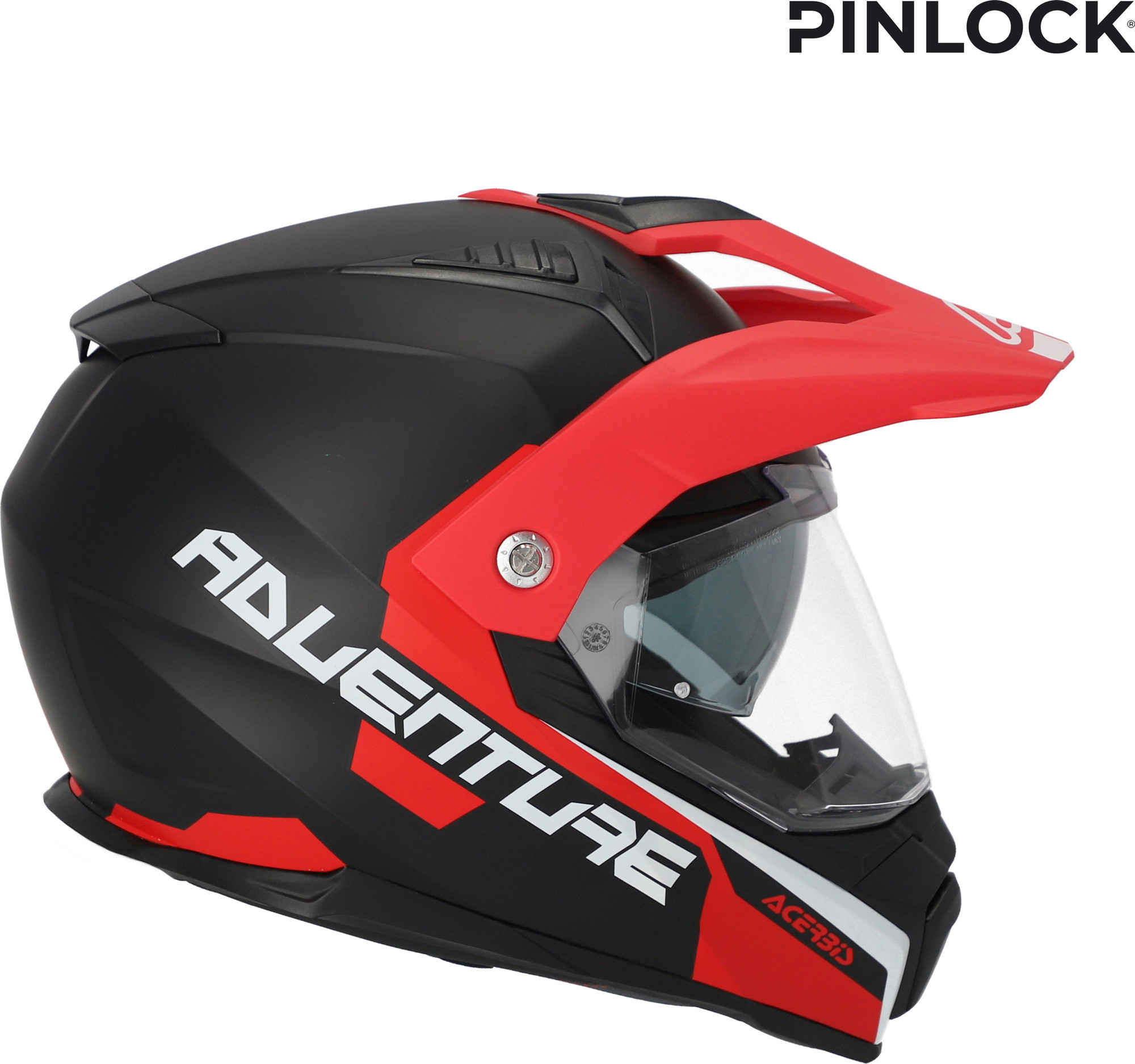 Мотошлем Acerbis Flip FS-606 22-06 / 0025107.295.061 (XS, серый/красный) — фото 3