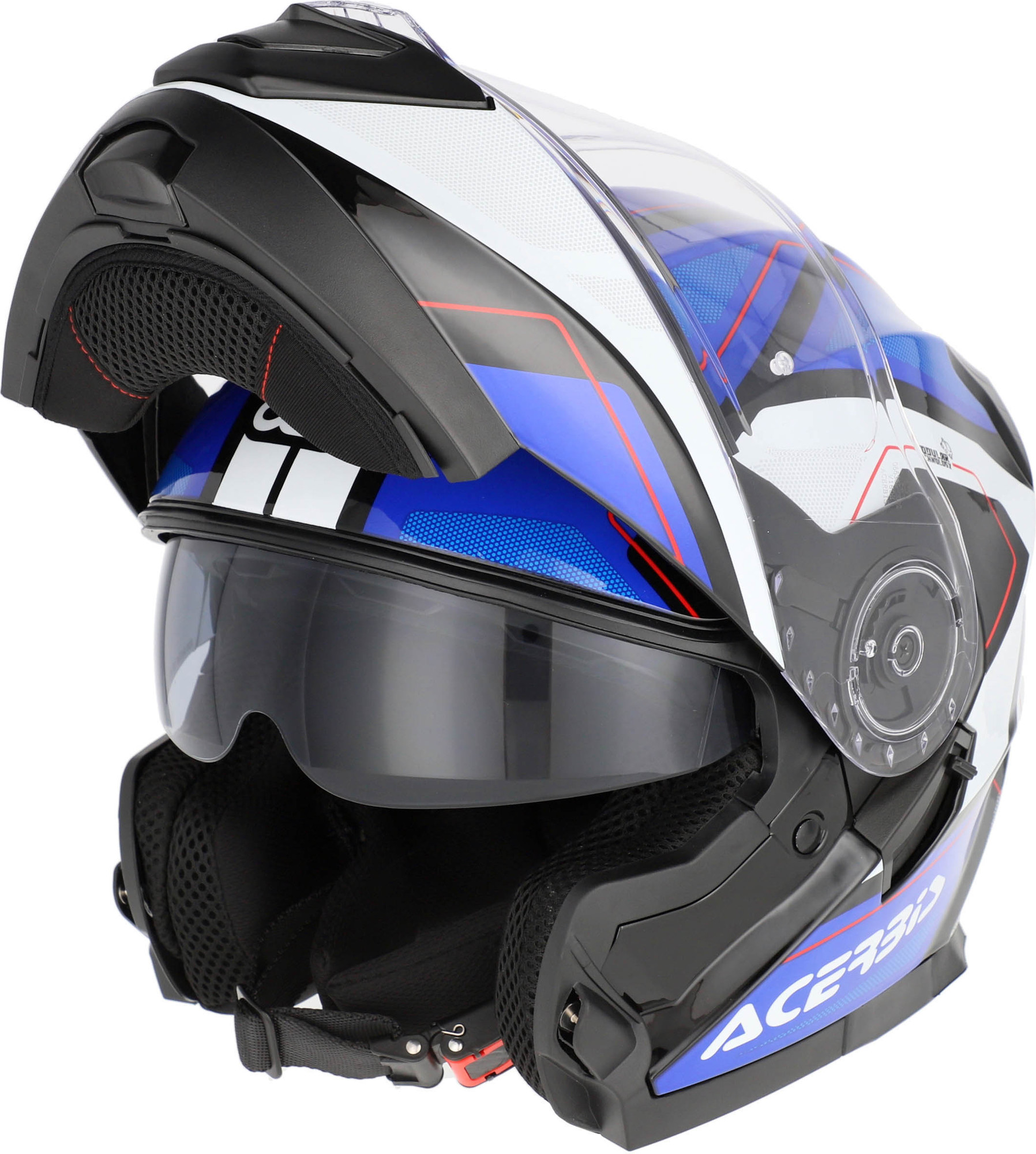Мотошлем Acerbis Serel 22-06 / 0025201.245.068 (XL, синий/белый)