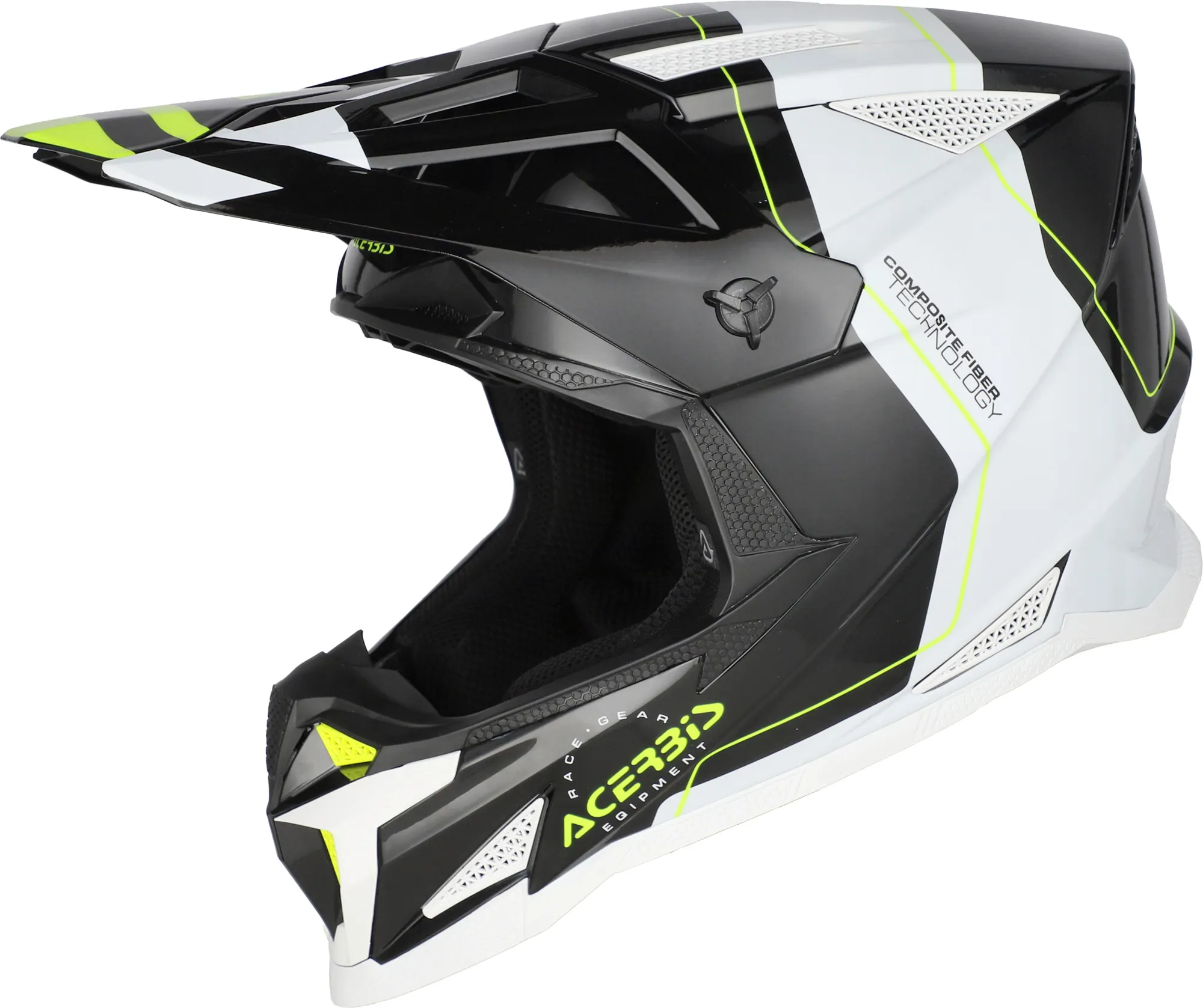 Мотошлем Acerbis T711 / 0026458.315.068 (XL, черный/белый)