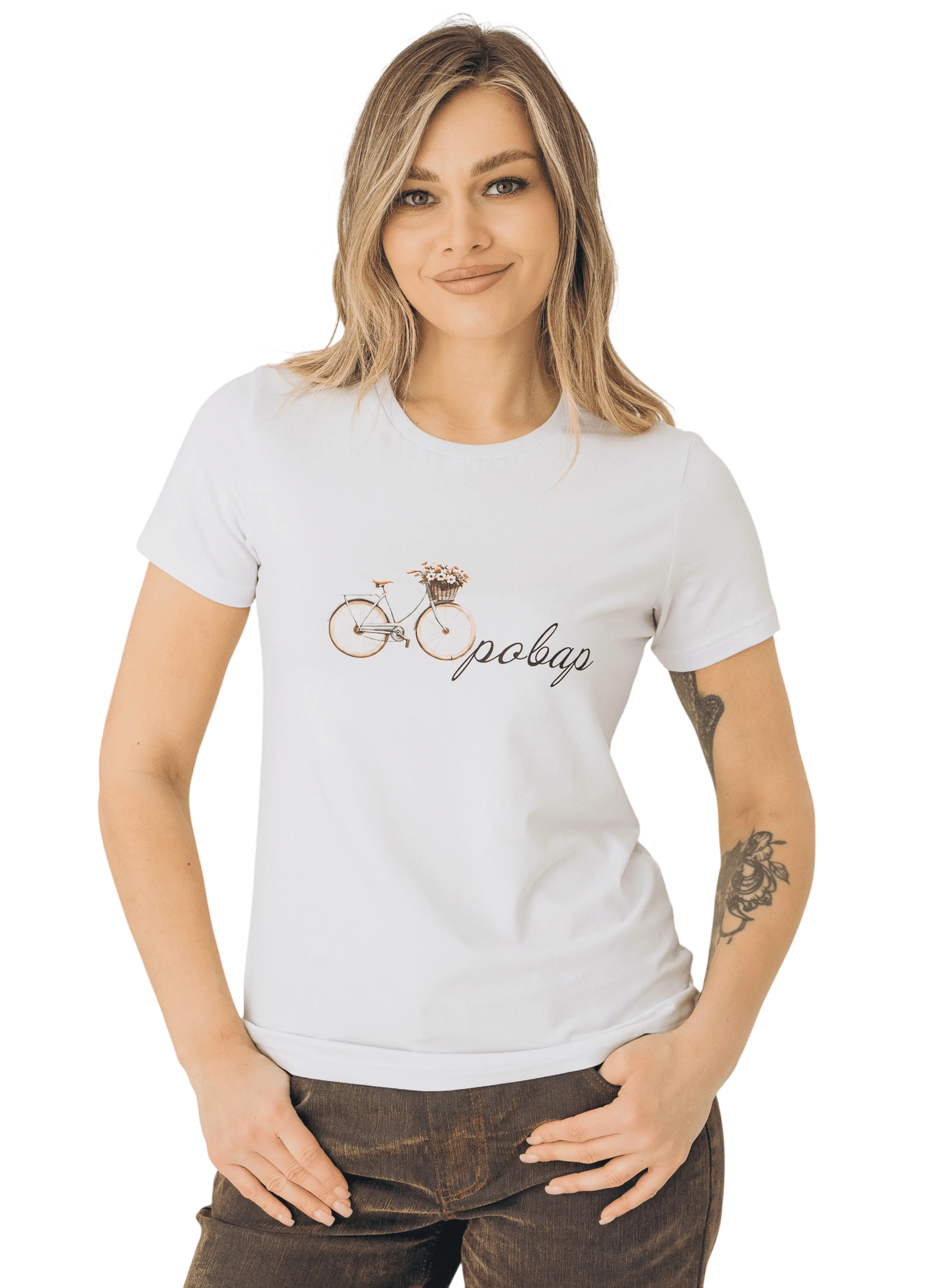 Футболка Dea Mia 5609 рис.0023 (р.170-116,120, белый)