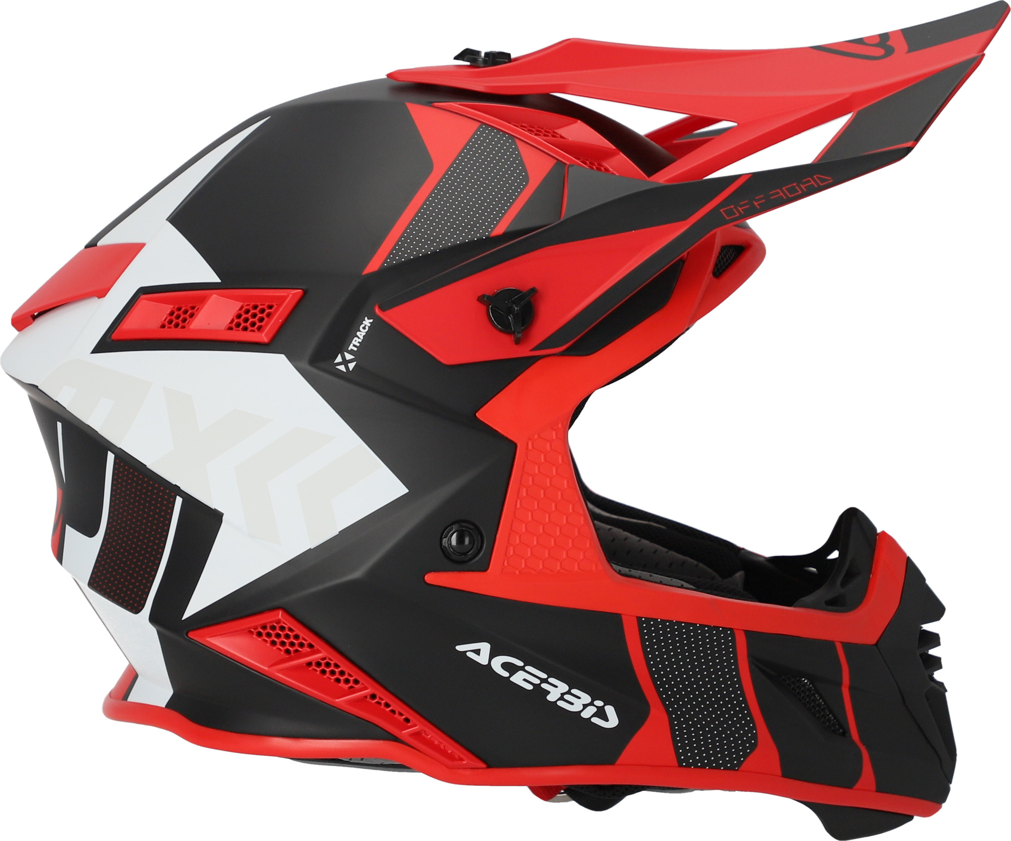 Мотошлем Acerbis X-Track 22-06 / 0025032.323.064 (M, черный/красный) — фото 3