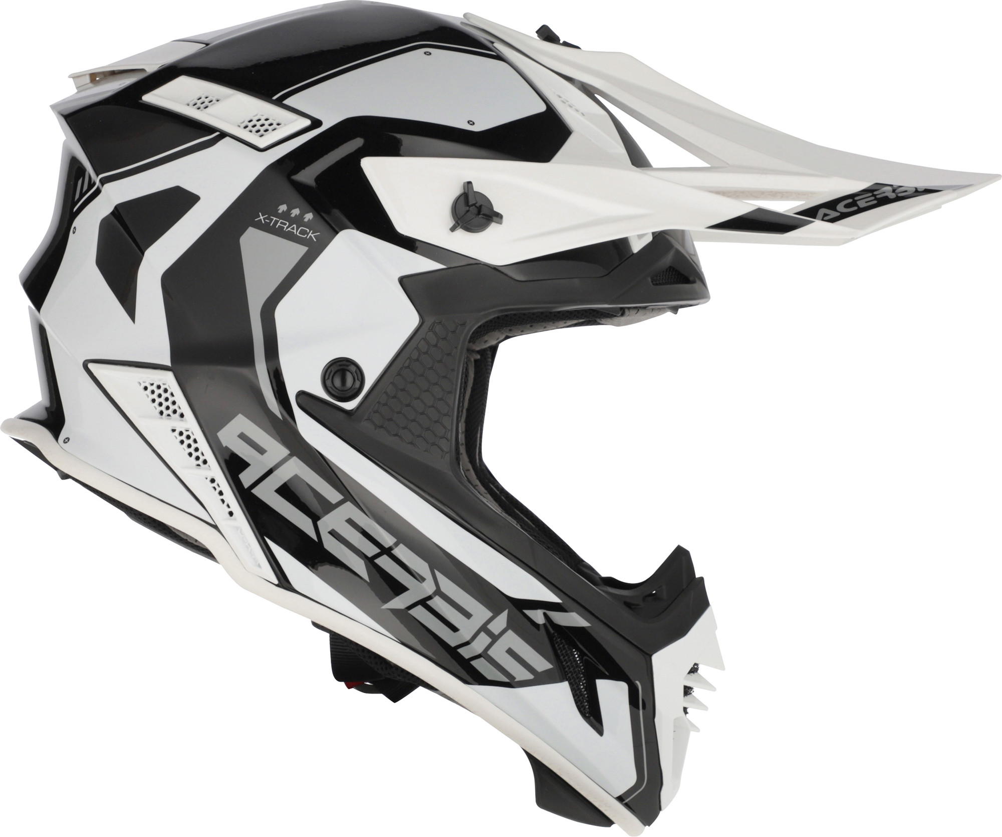 Мотошлем Acerbis X-Track 22-06 / 0025032.726.064 (M, черный/белый 2) — фото 3