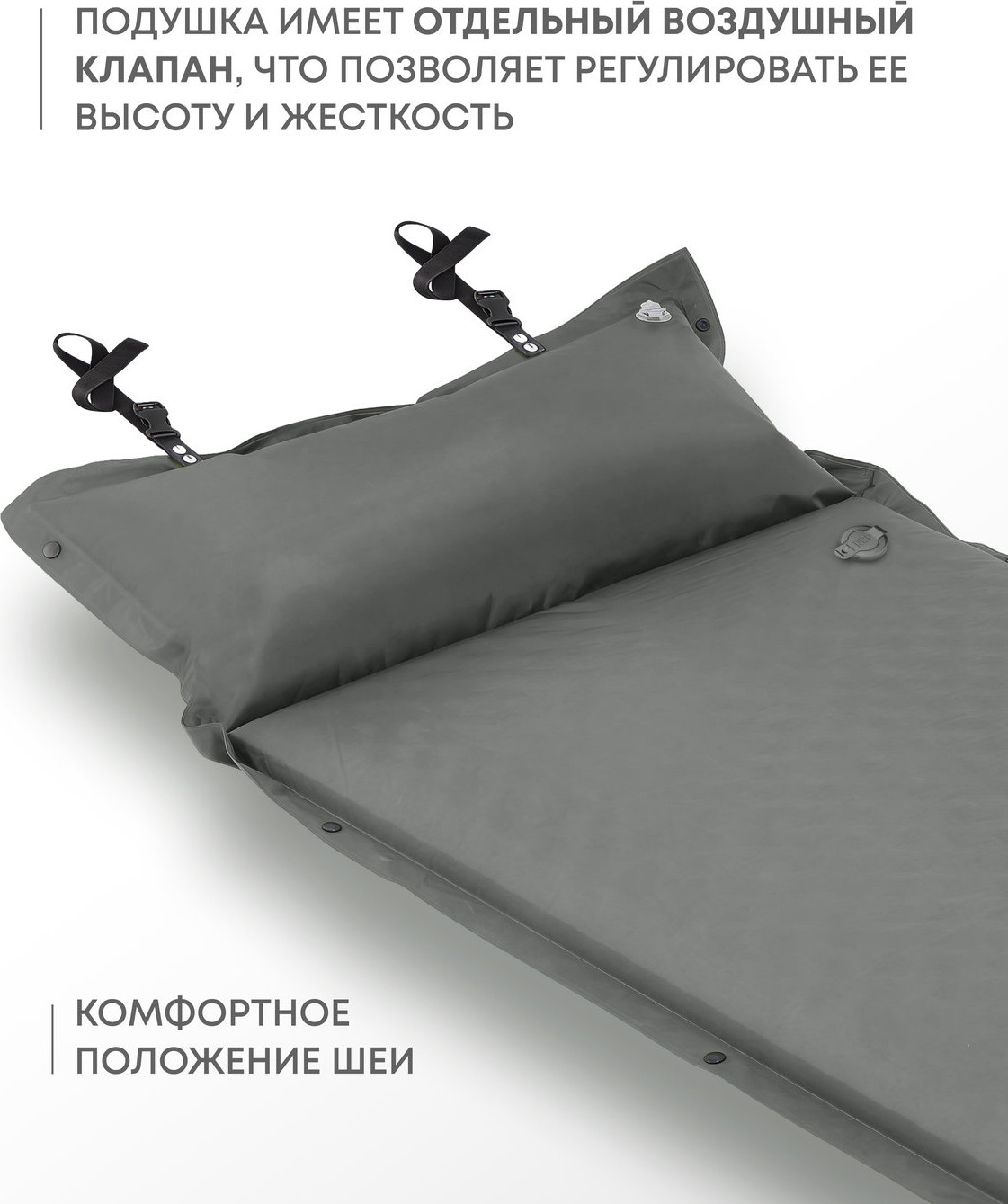 Туристический коврик RSP Outdoor Sunny 50 / M-SUN-50-G (серый) — фото 5