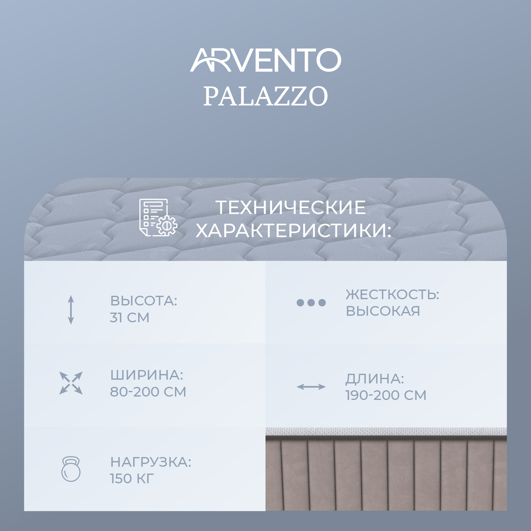 Матрас Arvento Palazzo 180x200 — фото 2