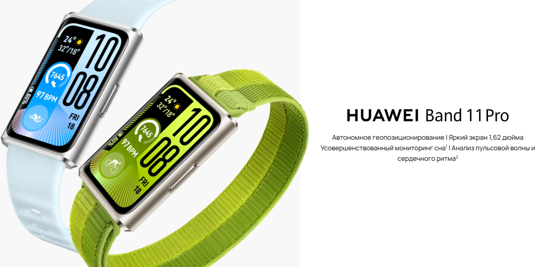 Фитнес-браслет Huawei Band 11 Pro / CDY-B49 55020GUW (черный) — фото 3