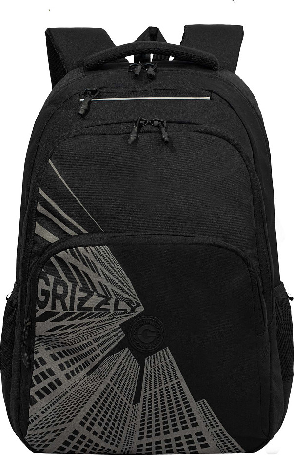 Школьный рюкзак Grizzly RU-630-5 (черный/серый)