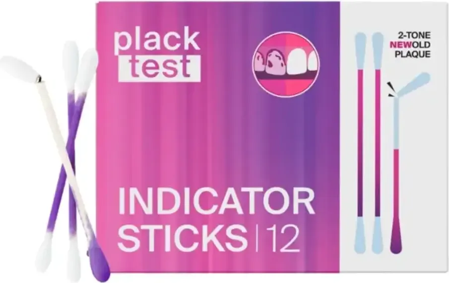 Палочки для индикации зубного налета Erin Haiden Plack Test Indicator Stick (12шт) — фото 2