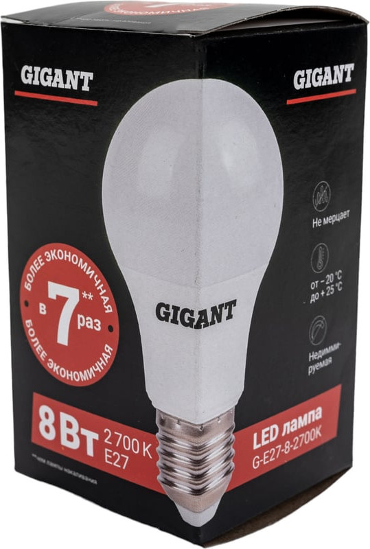 Лампа Gigant G-E27-8-2700K — фото 6