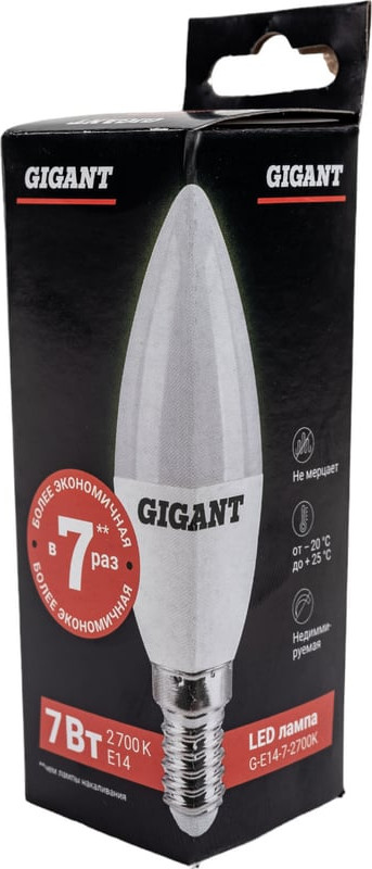 Лампа Gigant G-E14-7-2700K — фото 6