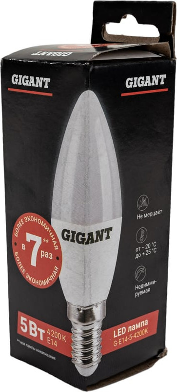 Лампа Gigant G-E14-5-4200K — фото 6
