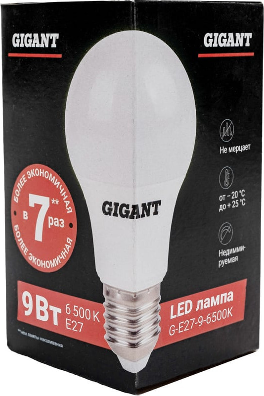 Лампа Gigant G-E27-9-6500K — фото 6