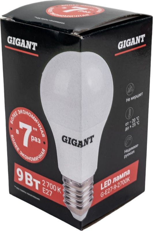 Лампа Gigant G-E27-9-2700K — фото 6