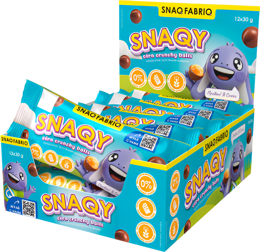 Протеиновые конфеты Snaq Fabriq Драже Шарики кукурузные в шоколаде (12x30г)