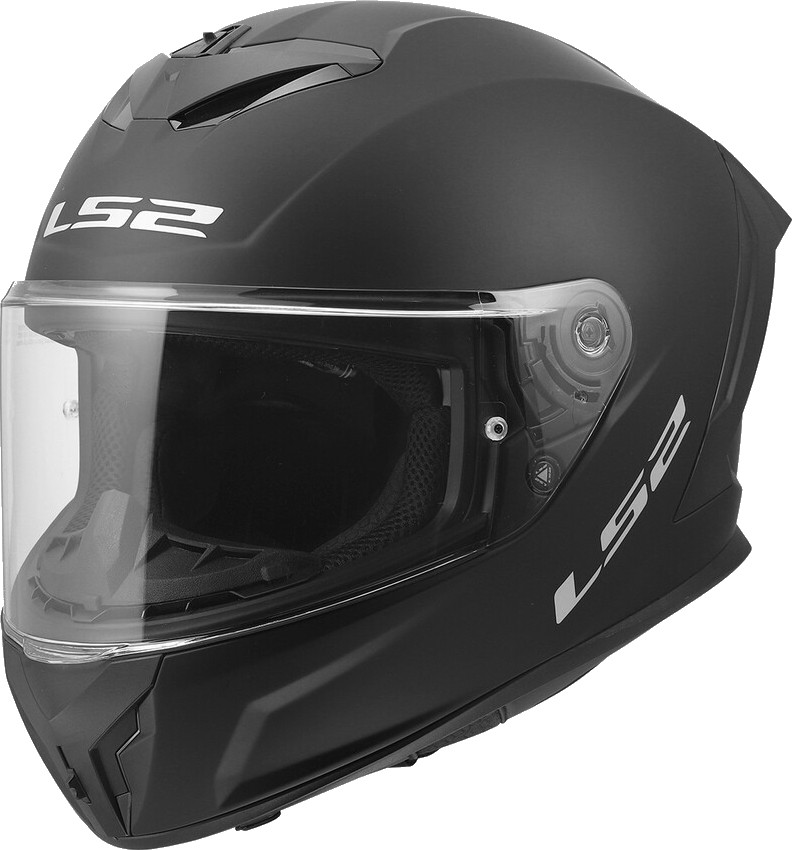 Мотошлем LS2 FF820 Rapid III Solid (S, черный матовый)