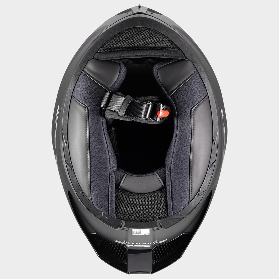 Мотошлем LS2 FF820 Rapid III Solid (M, черный матовый) — фото 5