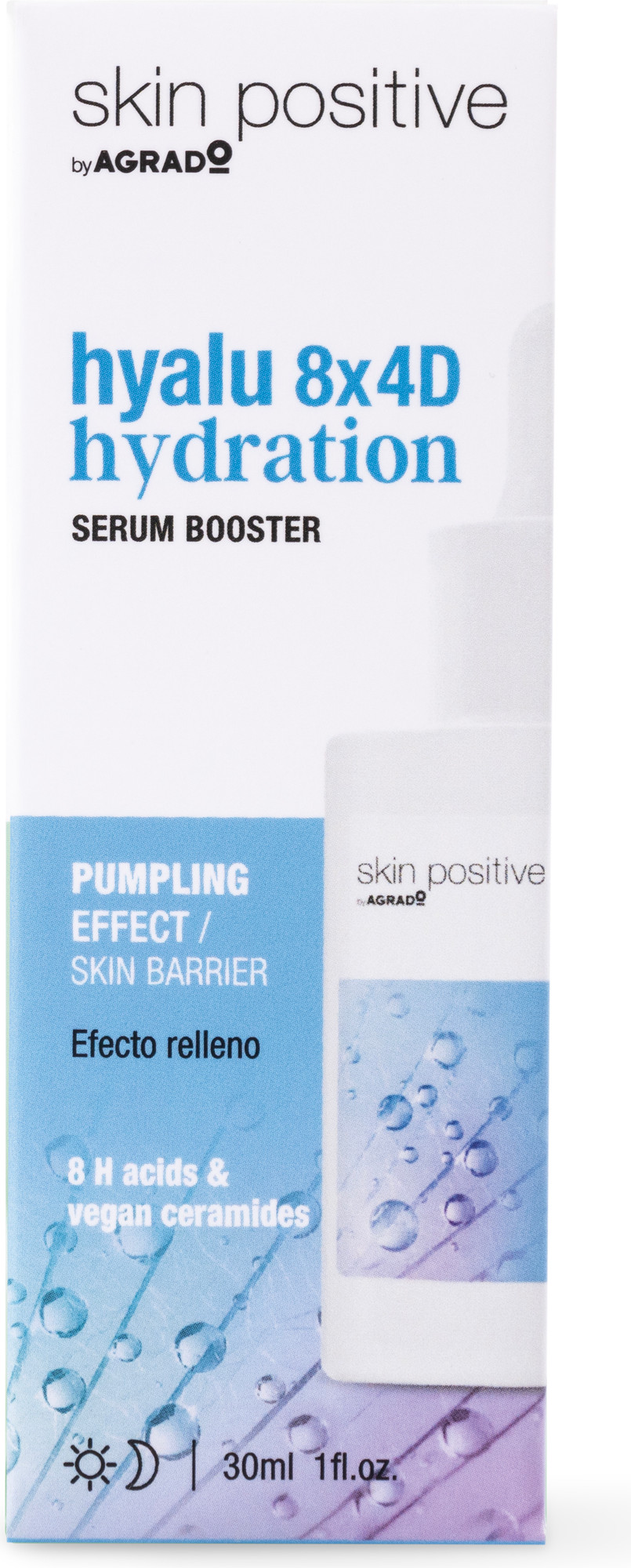 Сыворотка для лица Agrado Serum Booster Hyalu 8X4D Hydration (30мл) — фото 2