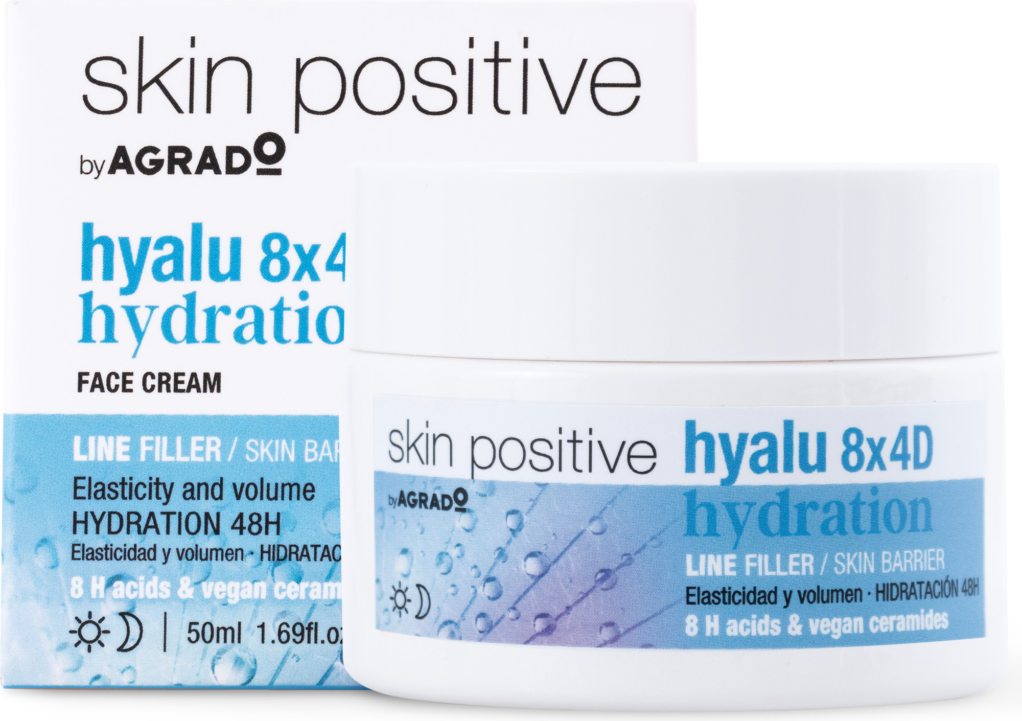 Крем для лица Agrado Face Cream Hyalu 8X4D Hydration (50мл) — фото 2