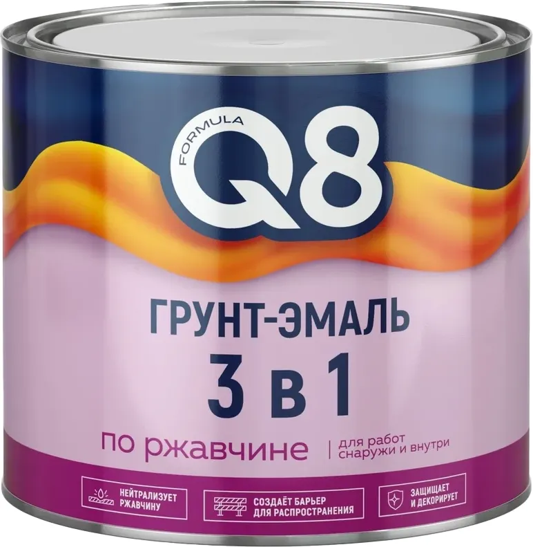 Грунт-эмаль Formula Q8 3 в 1 (800г, вишневый)