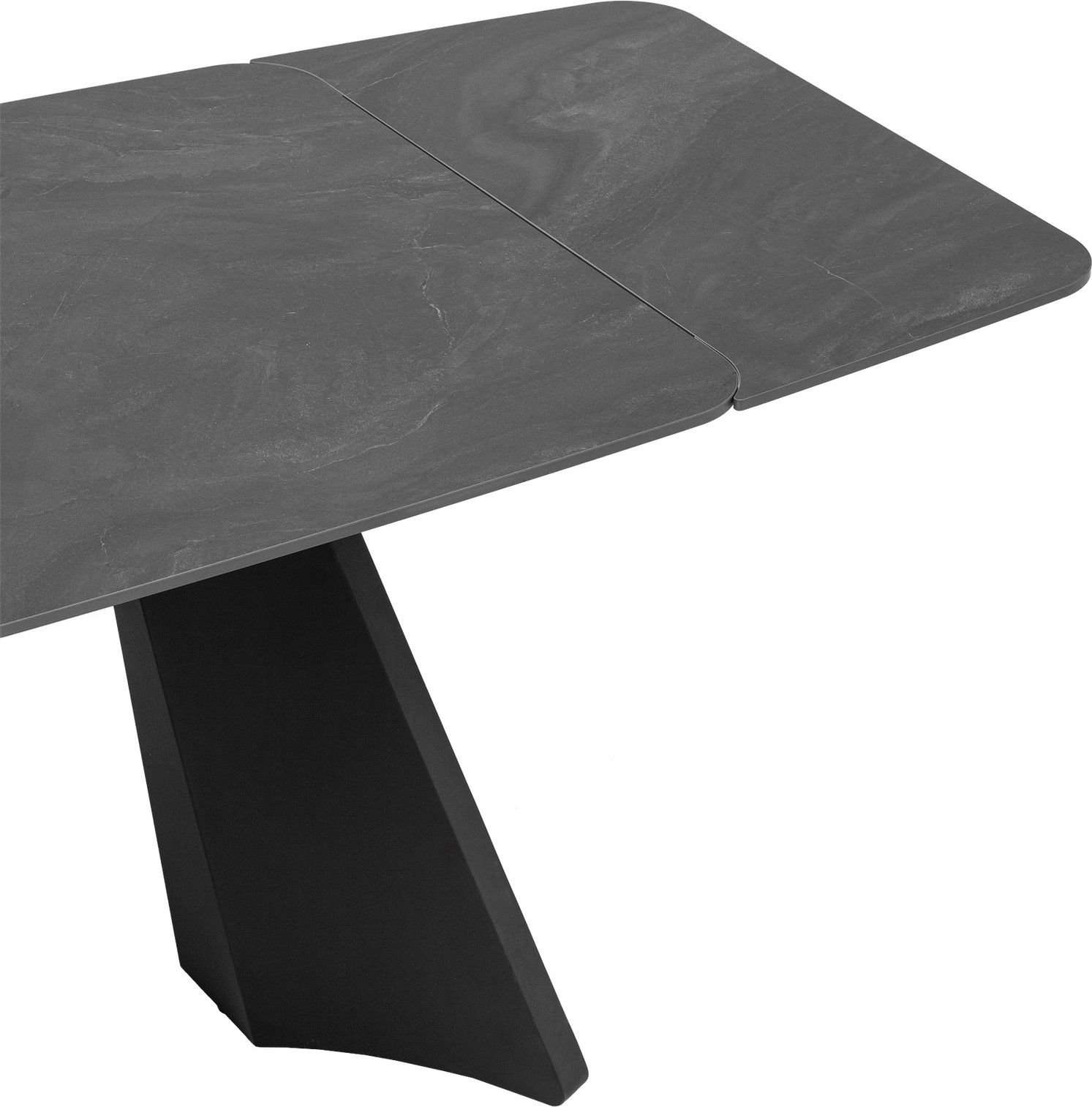 Обеденный стол Stool Group Eliora 160-240x90 (графит сланец/ножки черные) — фото 6