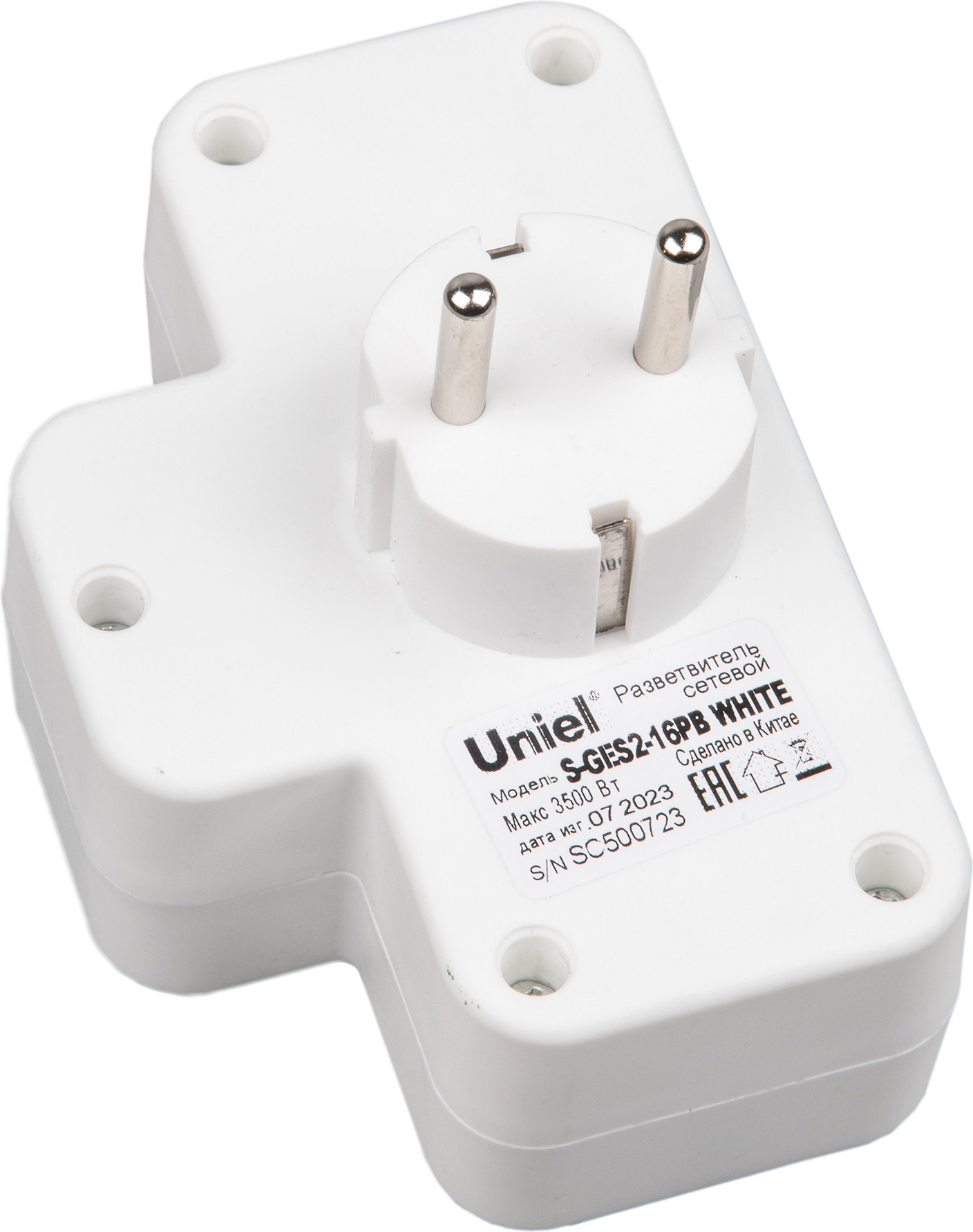 Электроразветвитель Uniel S-GES2-16PB / UL-00011243 — фото 2