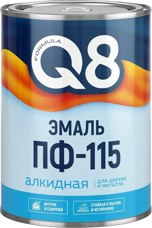 Эмаль Formula Q8 ПФ-115 (1.8кг, серый)