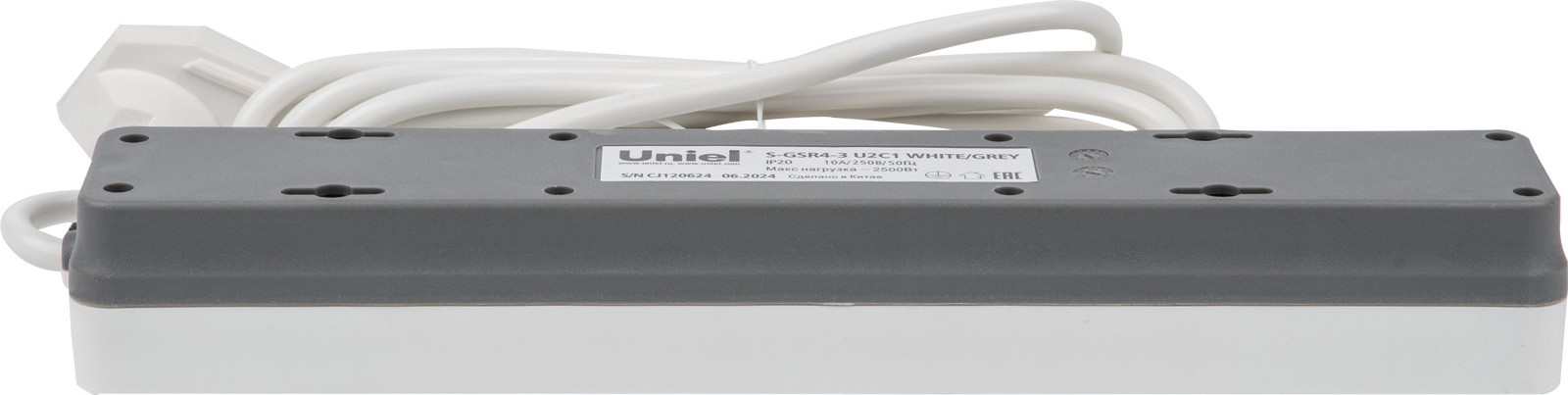 Сетевой фильтр Uniel S-GSR4-3 U2C1 / UL-00012108 — фото 4