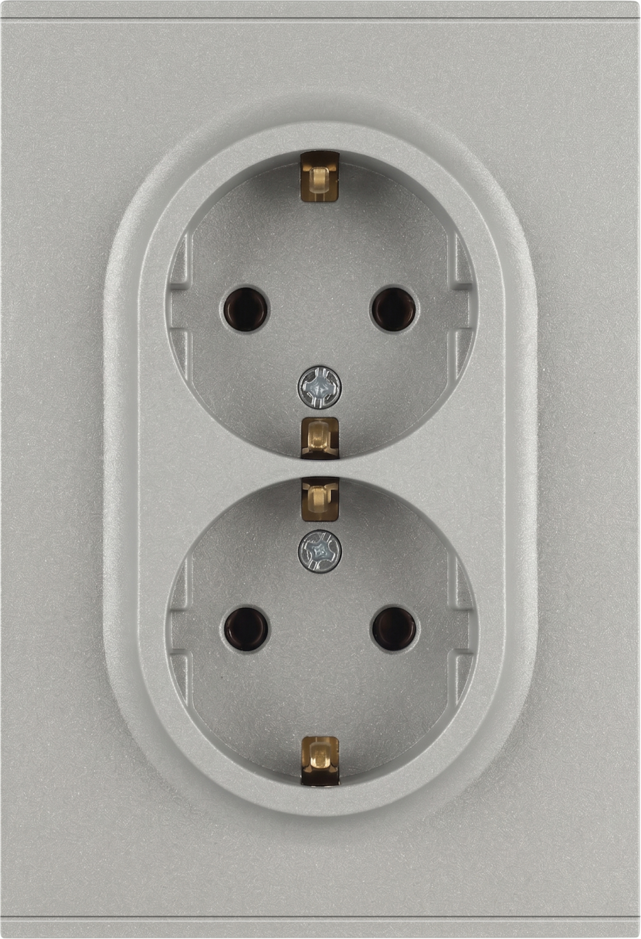Розетка ЭРА Arktik 16-2104-03 2X2P+E Schuko 16А-250В / Б0070446 (алюминий)