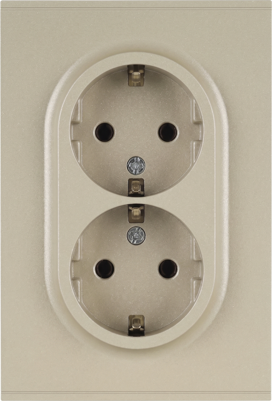 Розетка ЭРА Arktik 16-2104-04 2X2P+E Schuko 16А-250В / Б0070447 (шампань)