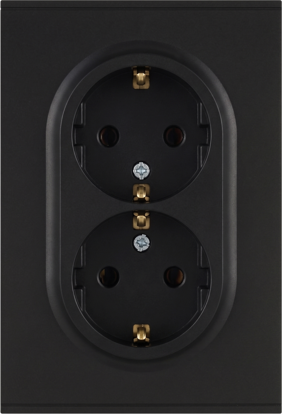 Розетка ЭРА Arktik 16-2104-05 2X2P+E Schuko 16А-250В / Б0070448 (антрацит)