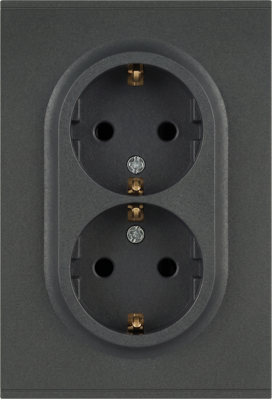 Розетка ЭРА Arktik 16-2104-06 2X2P+E Schuko 16А-250В / Б0070449 (графит)